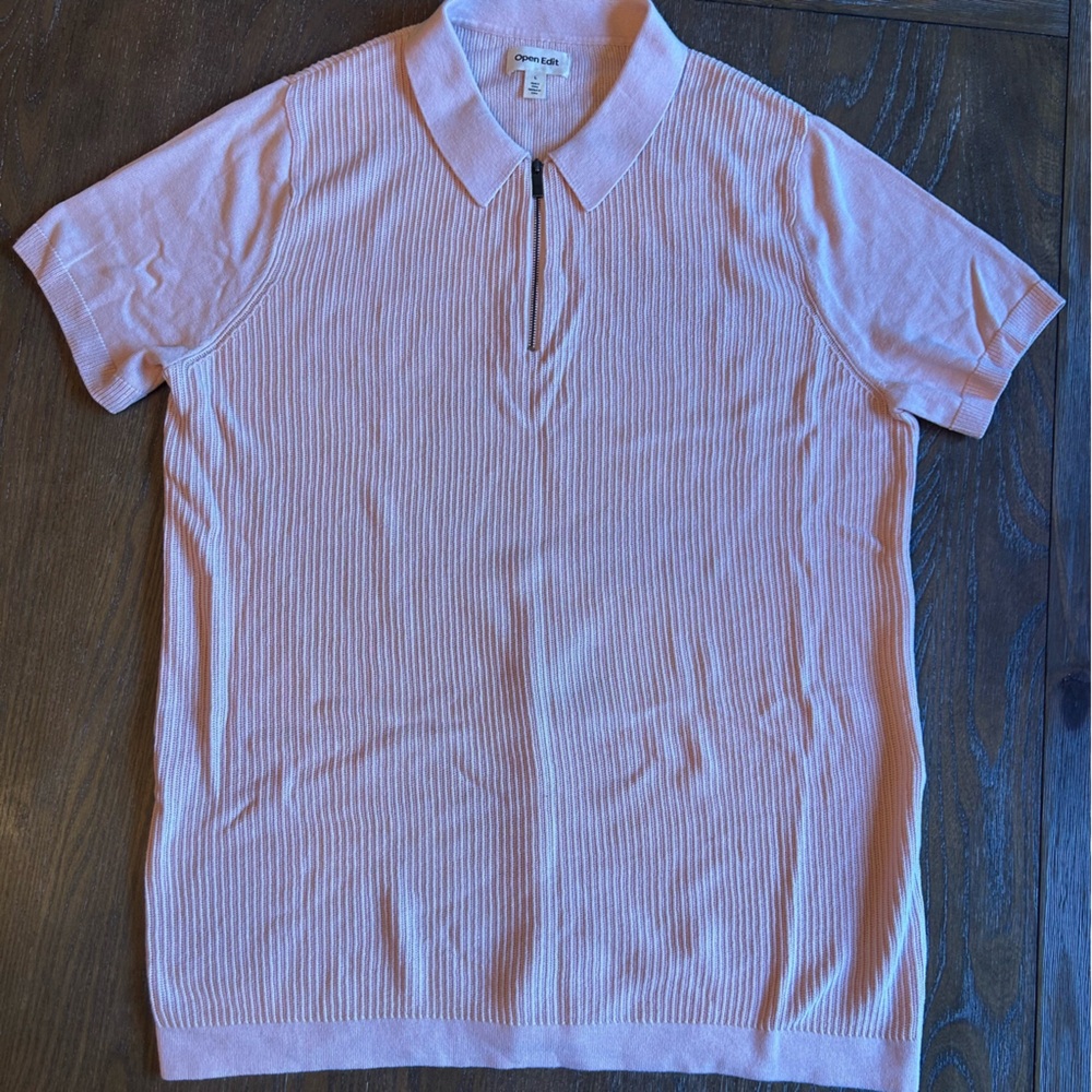 Open Edit Men’s polo sweater shirt